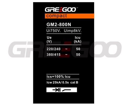 MCCB adjustable  GM2-800 Electronic type